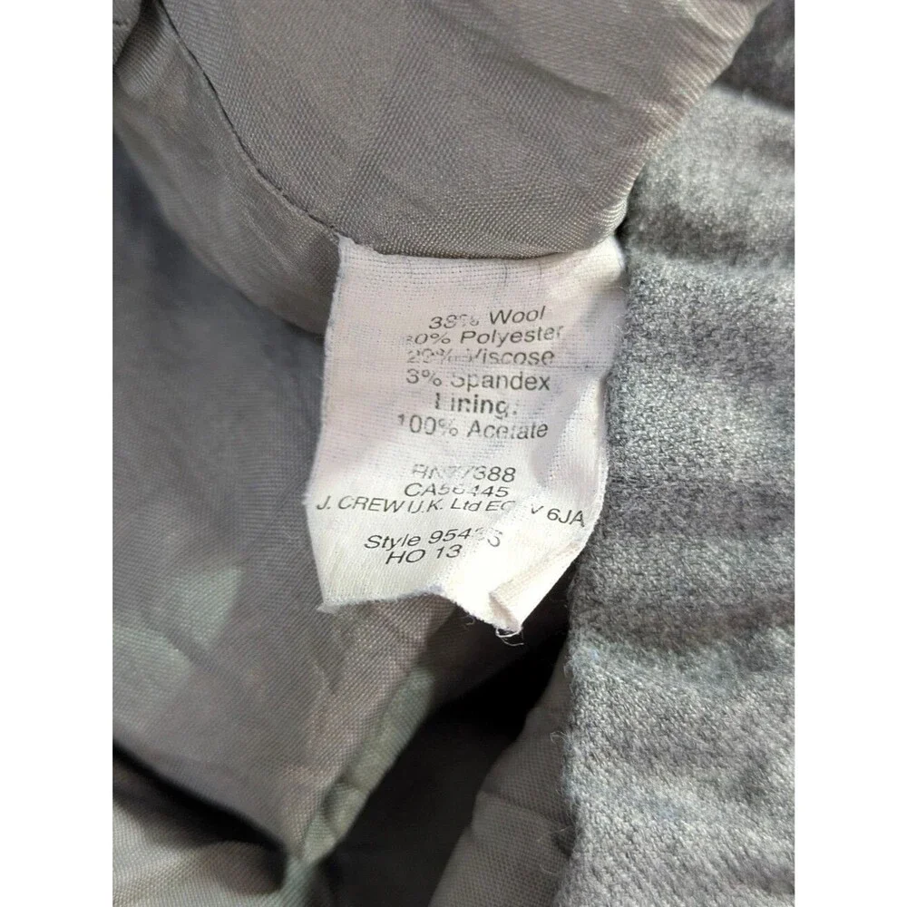 J. Crew Gray Pull On Stretch Waist Wool Blend Sidewalk Skirt - Size 10 Womens
